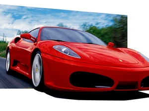 Red, Ferrari, 4d, Sport games