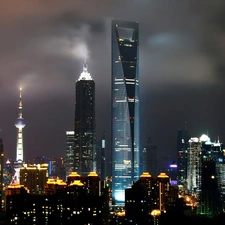 Financial, Center, Shanghai, World, China