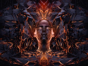 Big Fire, 3D Graphics, Head