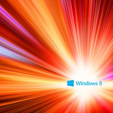 Windows 8, color, flash, light