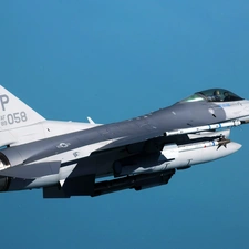 F-16, fighter, flight