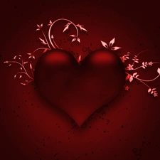 Flowers, Red, Heart