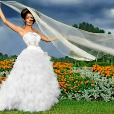 Isabella Matias, wedding, Flowers, Dress