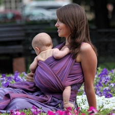 mother, Kid, Flowers, Band