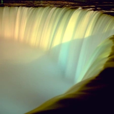 foamed, water, Canadian, Horsehoe, Niagara Falls
