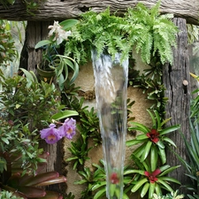 fountain, Garden, floral