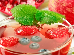 Fruits, dessert, jelly