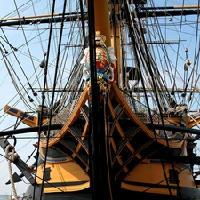 nose, HMS Victory, galleon