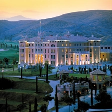 Hotel hall, Spain, Gardens, Marbella