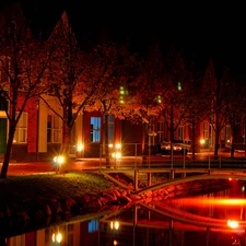 colors, bridge, Germany, Town