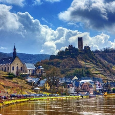 Mountains, Bruttig Fankel, Germany, Town