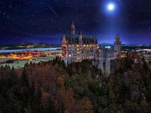 Night, Neuschwanstein Castle, Germany