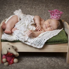 crib, the sleeping, girl