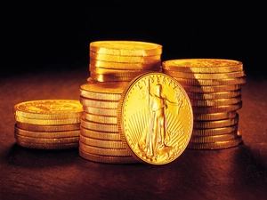 Golden, coins