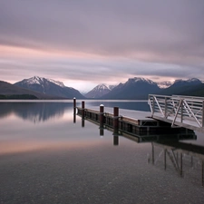 McDonald Lake, Gory, pier, The United States