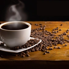 grains, coffee, cup