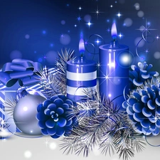 blue, christmas, graphics, headdress