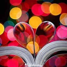 graphics, Heart, Book