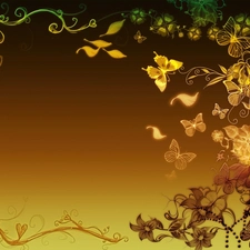 graphics, Butterflies, Leaf