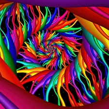 graphics, Rainbow, spiral