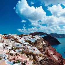 Greece, panorama, santorini