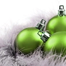 green ones, baubles