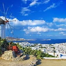 Gulf, Windmill, sea