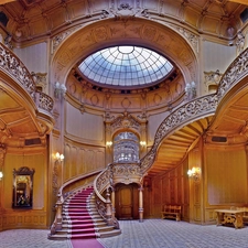 hall, interior, hotel