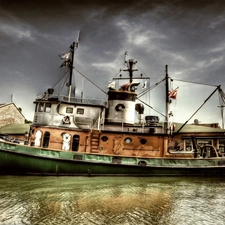 Harbour, Ship, wharf