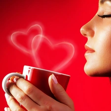 hearts, Women, cup