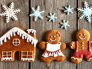 Gingerbread, humans, Stars, Home