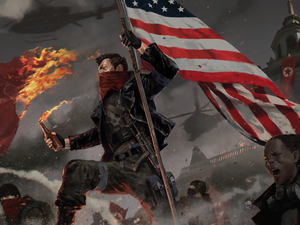 game, flag, Fight, Homefront The Revolution