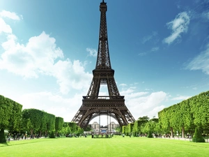 France, Eiffla Tower, House, construction, Buldings, Paris