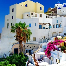 Houses, Greece, santorini