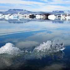 iceland, lake, Jokulsarlon