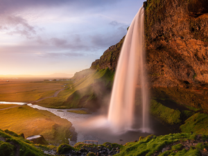 rocks, Seljalandsfoss River, iceland, Seljalandsfoss Waterfall