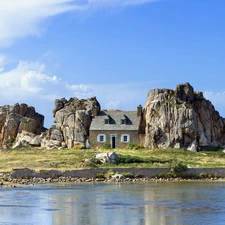 Island, Home, rocks