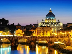 Rome, Italy, Basilica of St. Peter, Vatican, bridge