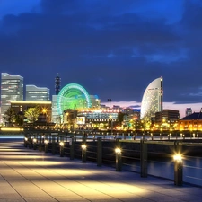 Town, Yokohama, Japan, panorama