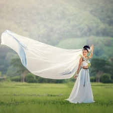 wedding, marriage, young lady, Dress, Women