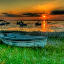 boats, lake