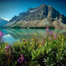 Canada, Mountains, Lake Albert