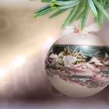 bauble, landscape