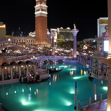 water, Hotel hall, Las Vegas