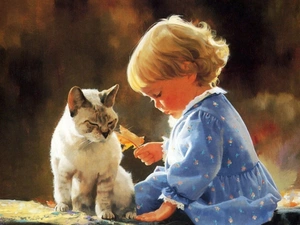 Kid, Leaf, Donald Zolan, cat