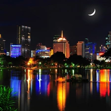 panorama, Town, Bangkok