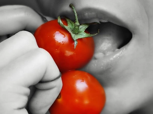 lips, Red, tomatoes