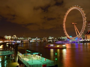 panorama, London Eye, England, London