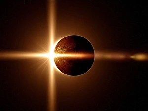 ligh, Eclipse, flash, luminosity, sun, Planet