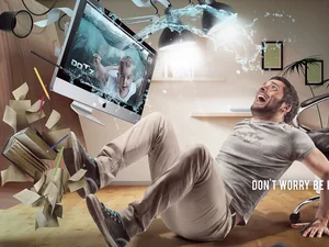 a man, mess, Funny, TV